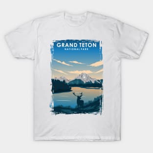 Grand Teton National Park Travel Poster T-Shirt